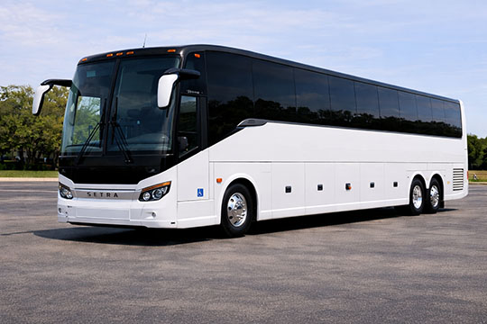 56-passenger charter bus available for charter in Herndon, VA